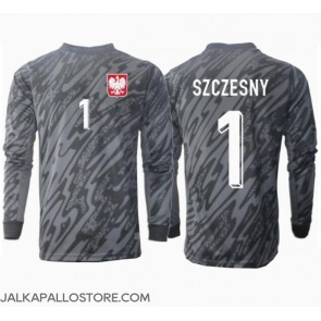 Puola Wojciech Szczesny #1 Maalivahti Vieraspaita EM-Kisat 2024 Pitkähihainen